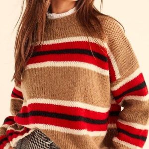 Oversized Striped Boyfriend Sweater